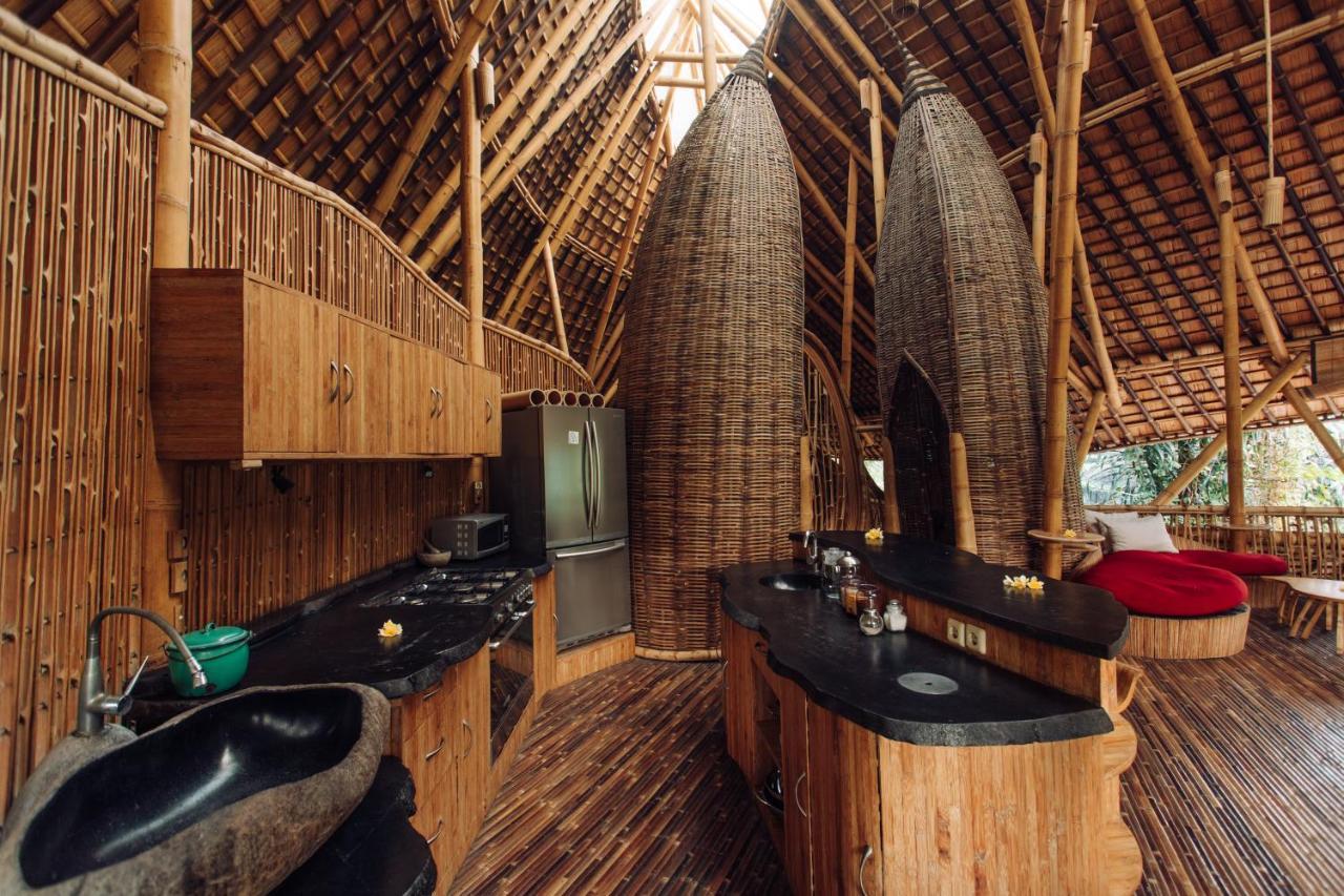 Temple House 3Bds Eco Bamboo House Pool River View Bringkit Εξωτερικό φωτογραφία